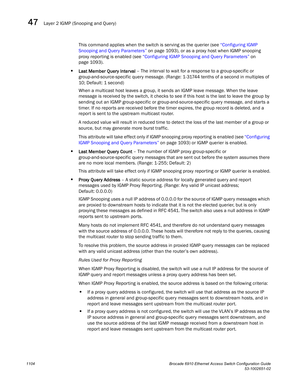 Brocade 6910 Ethernet Access Switch Configuration Guide (Supporting R2.2.0.0) User Manual | Page 1160 / 1240