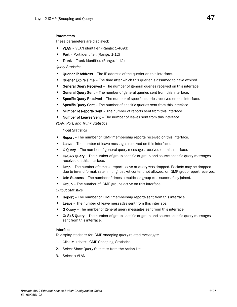 Brocade 6910 Ethernet Access Switch Configuration Guide (Supporting R2.2.0.0) User Manual | Page 1163 / 1240