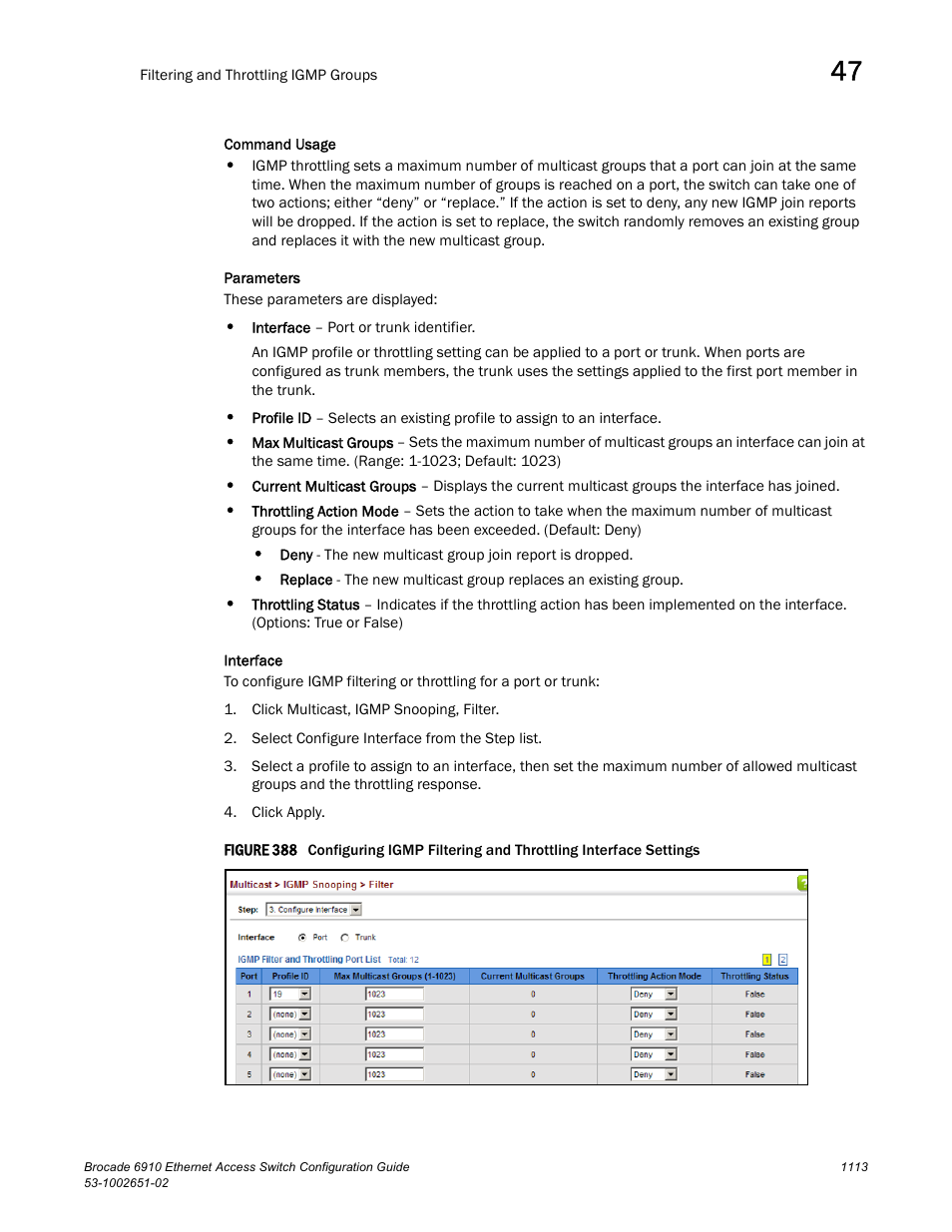 Figure 388 confi | Brocade 6910 Ethernet Access Switch Configuration Guide (Supporting R2.2.0.0) User Manual | Page 1169 / 1240