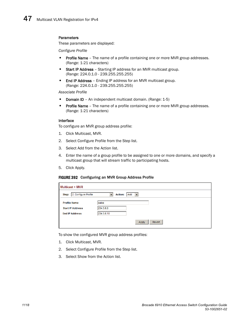 Figure 392 confi | Brocade 6910 Ethernet Access Switch Configuration Guide (Supporting R2.2.0.0) User Manual | Page 1174 / 1240