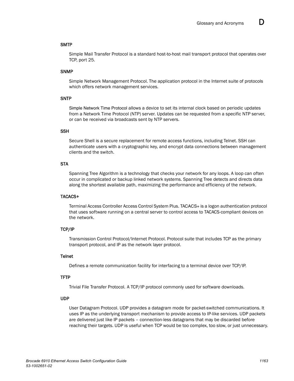 Brocade 6910 Ethernet Access Switch Configuration Guide (Supporting R2.2.0.0) User Manual | Page 1219 / 1240