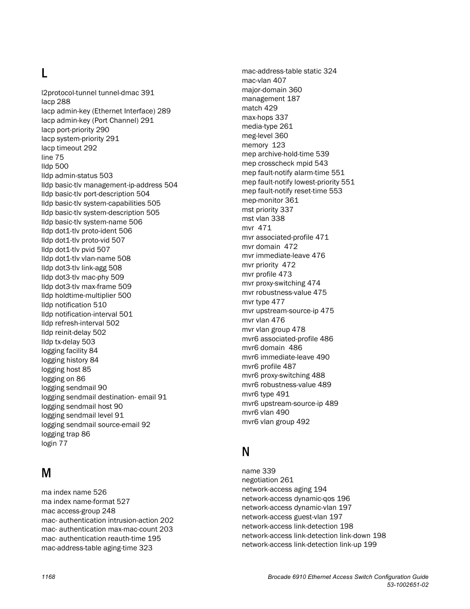 Brocade 6910 Ethernet Access Switch Configuration Guide (Supporting R2.2.0.0) User Manual | Page 1224 / 1240