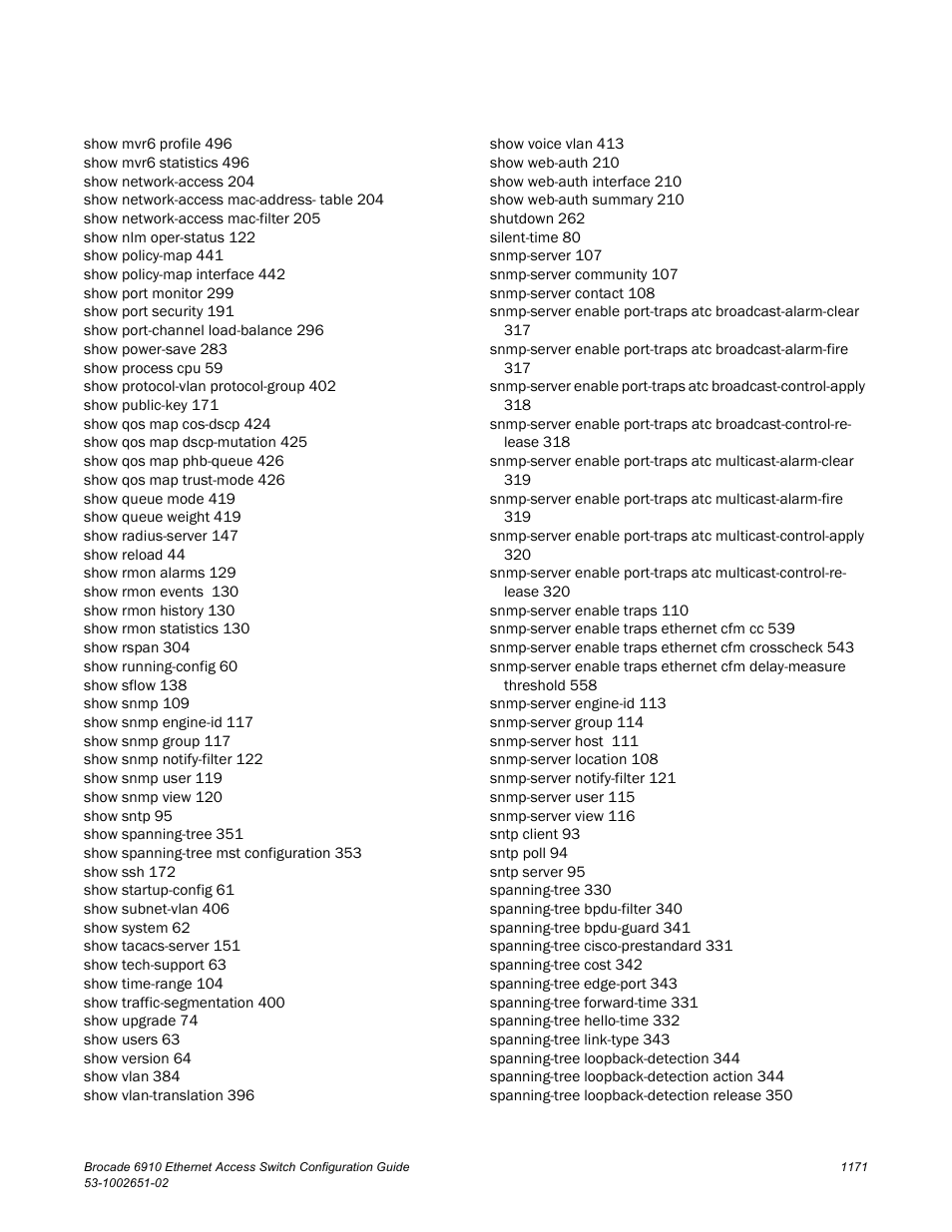 Brocade 6910 Ethernet Access Switch Configuration Guide (Supporting R2.2.0.0) User Manual | Page 1227 / 1240