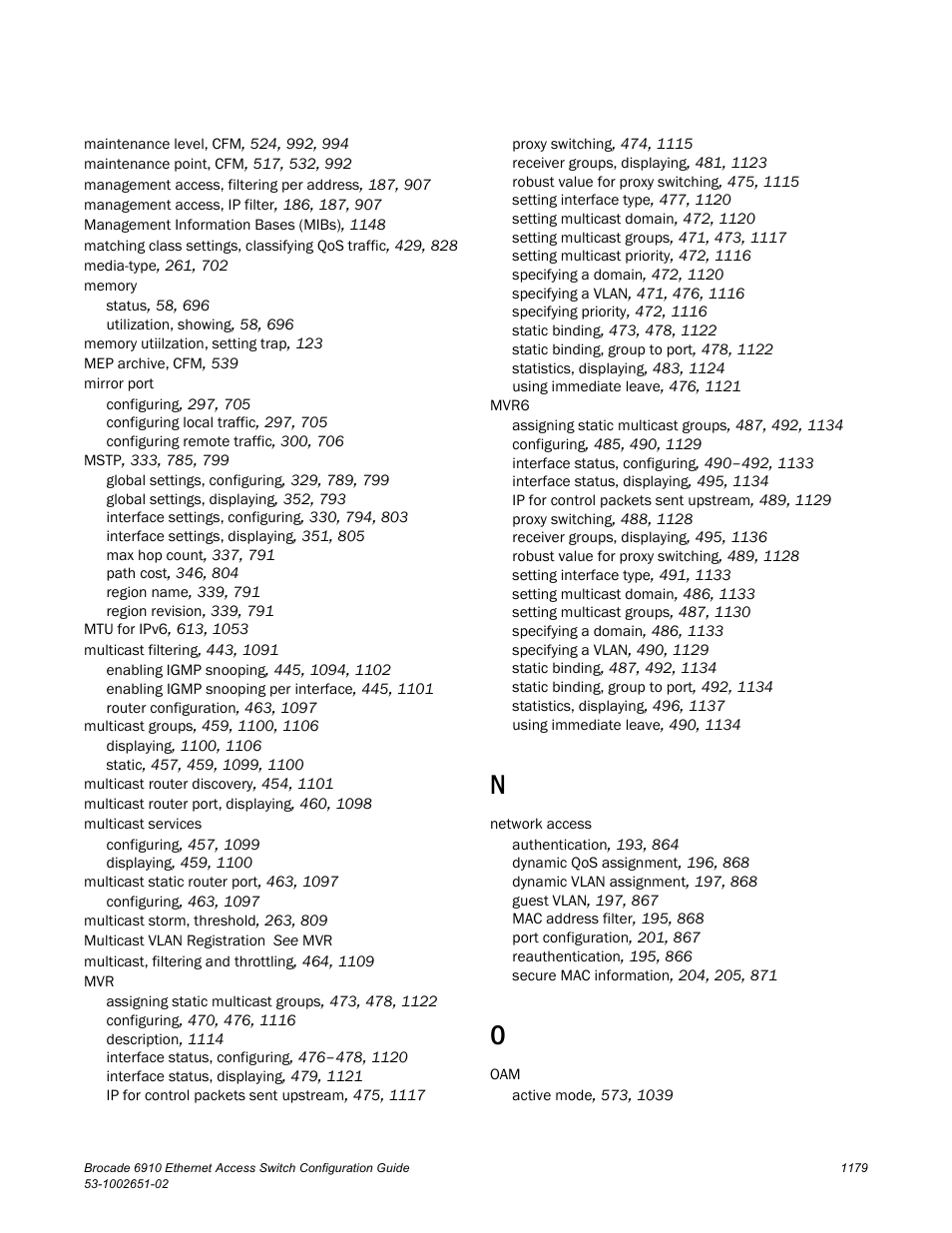 Brocade 6910 Ethernet Access Switch Configuration Guide (Supporting R2.2.0.0) User Manual | Page 1235 / 1240