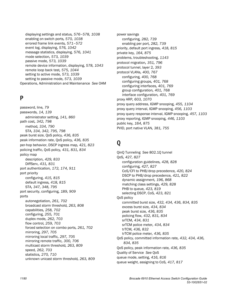 Brocade 6910 Ethernet Access Switch Configuration Guide (Supporting R2.2.0.0) User Manual | Page 1236 / 1240