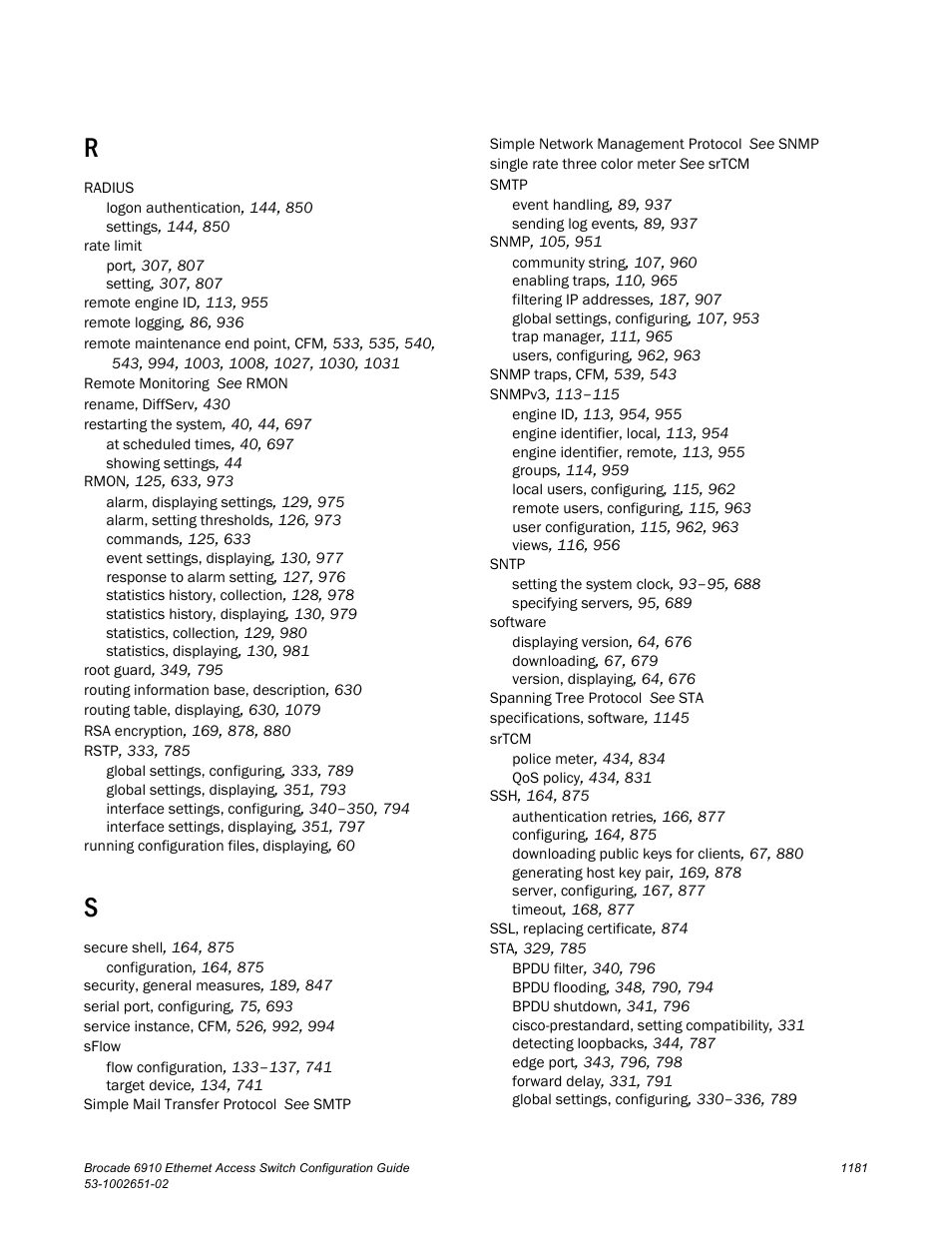 Brocade 6910 Ethernet Access Switch Configuration Guide (Supporting R2.2.0.0) User Manual | Page 1237 / 1240