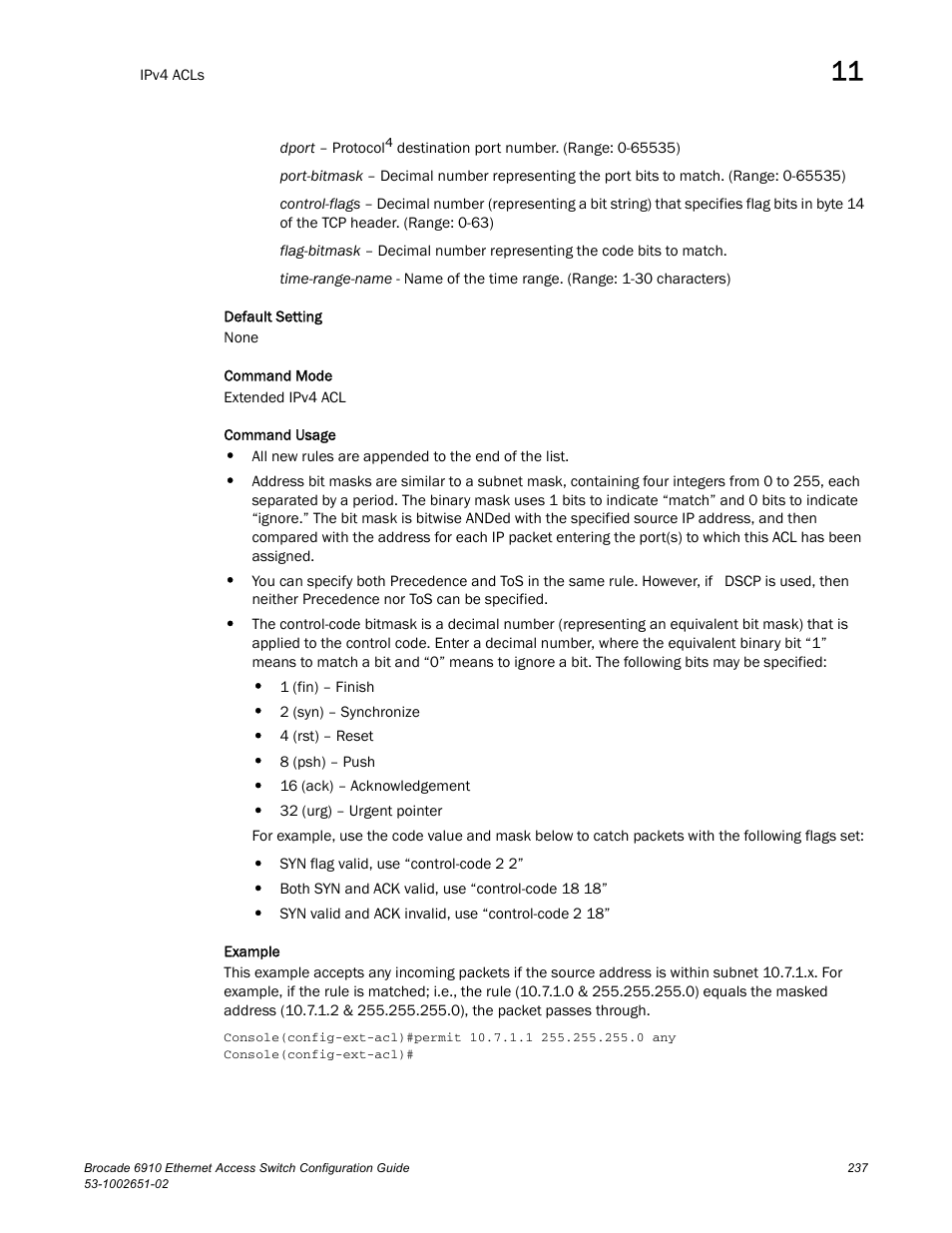 Brocade 6910 Ethernet Access Switch Configuration Guide (Supporting R2.2.0.0) User Manual | Page 293 / 1240