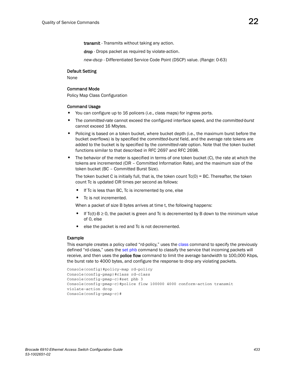 Brocade 6910 Ethernet Access Switch Configuration Guide (Supporting R2.2.0.0) User Manual | Page 489 / 1240