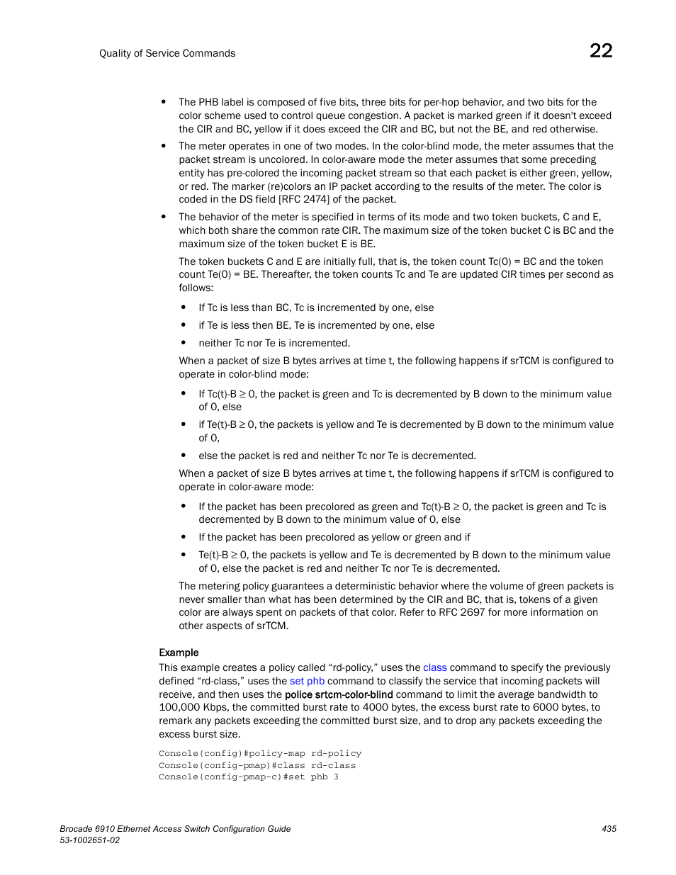 Brocade 6910 Ethernet Access Switch Configuration Guide (Supporting R2.2.0.0) User Manual | Page 491 / 1240