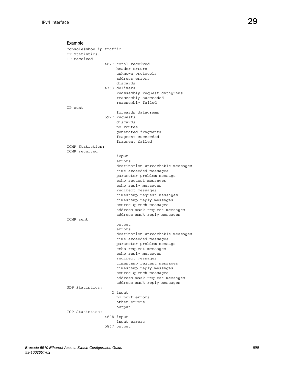 Brocade 6910 Ethernet Access Switch Configuration Guide (Supporting R2.2.0.0) User Manual | Page 655 / 1240