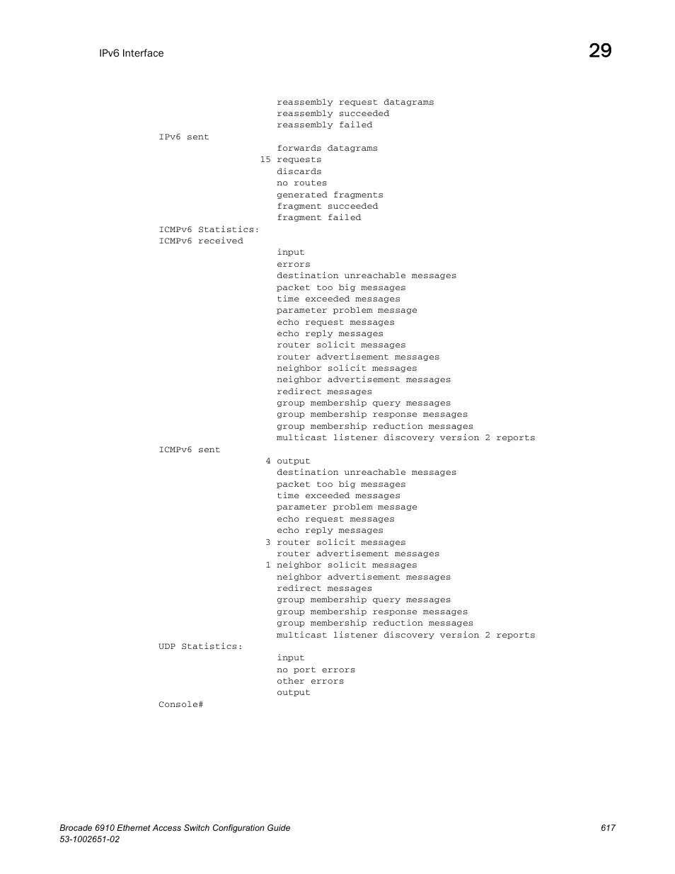 Brocade 6910 Ethernet Access Switch Configuration Guide (Supporting R2.2.0.0) User Manual | Page 673 / 1240