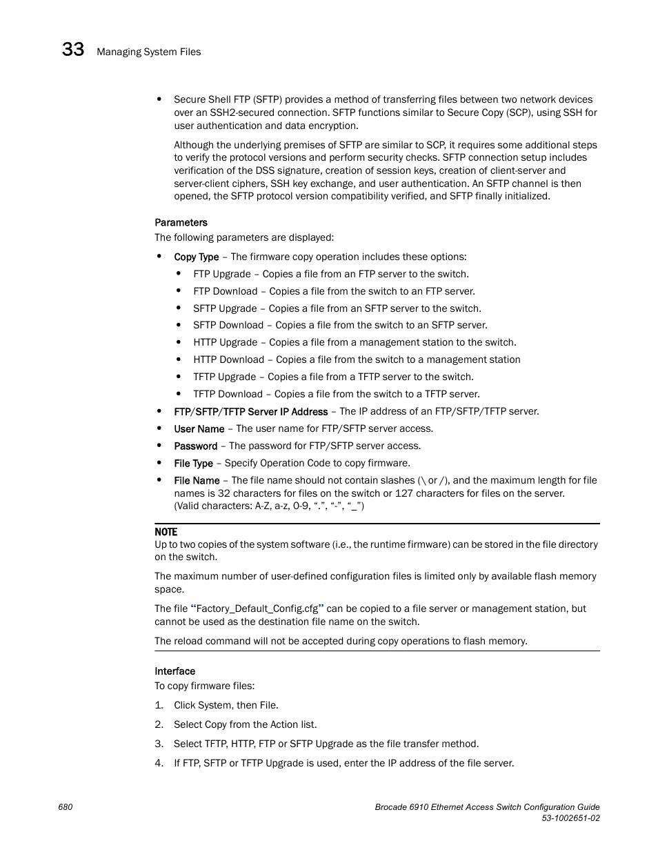 Brocade 6910 Ethernet Access Switch Configuration Guide (Supporting R2.2.0.0) User Manual | Page 736 / 1240