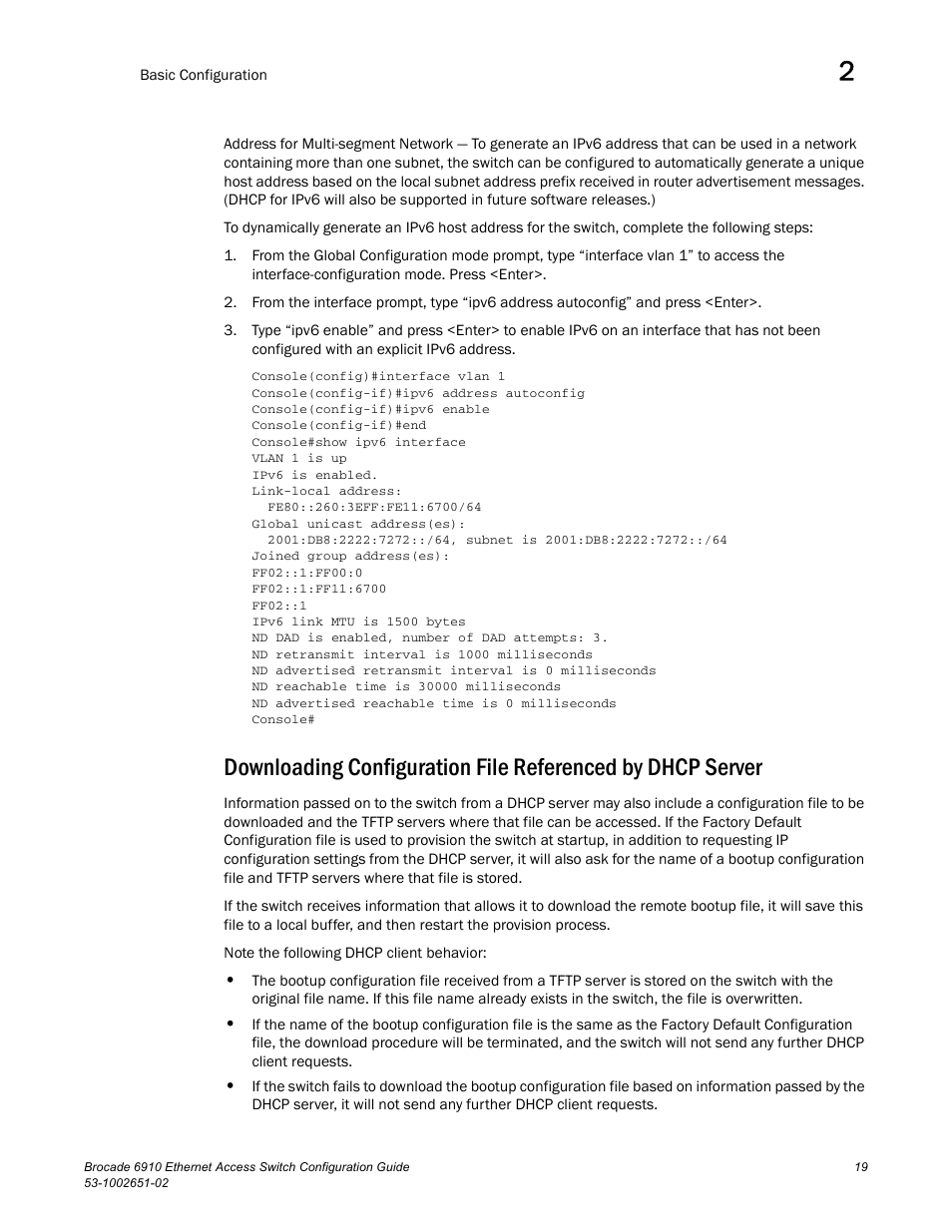 Brocade 6910 Ethernet Access Switch Configuration Guide (Supporting R2.2.0.0) User Manual | Page 75 / 1240