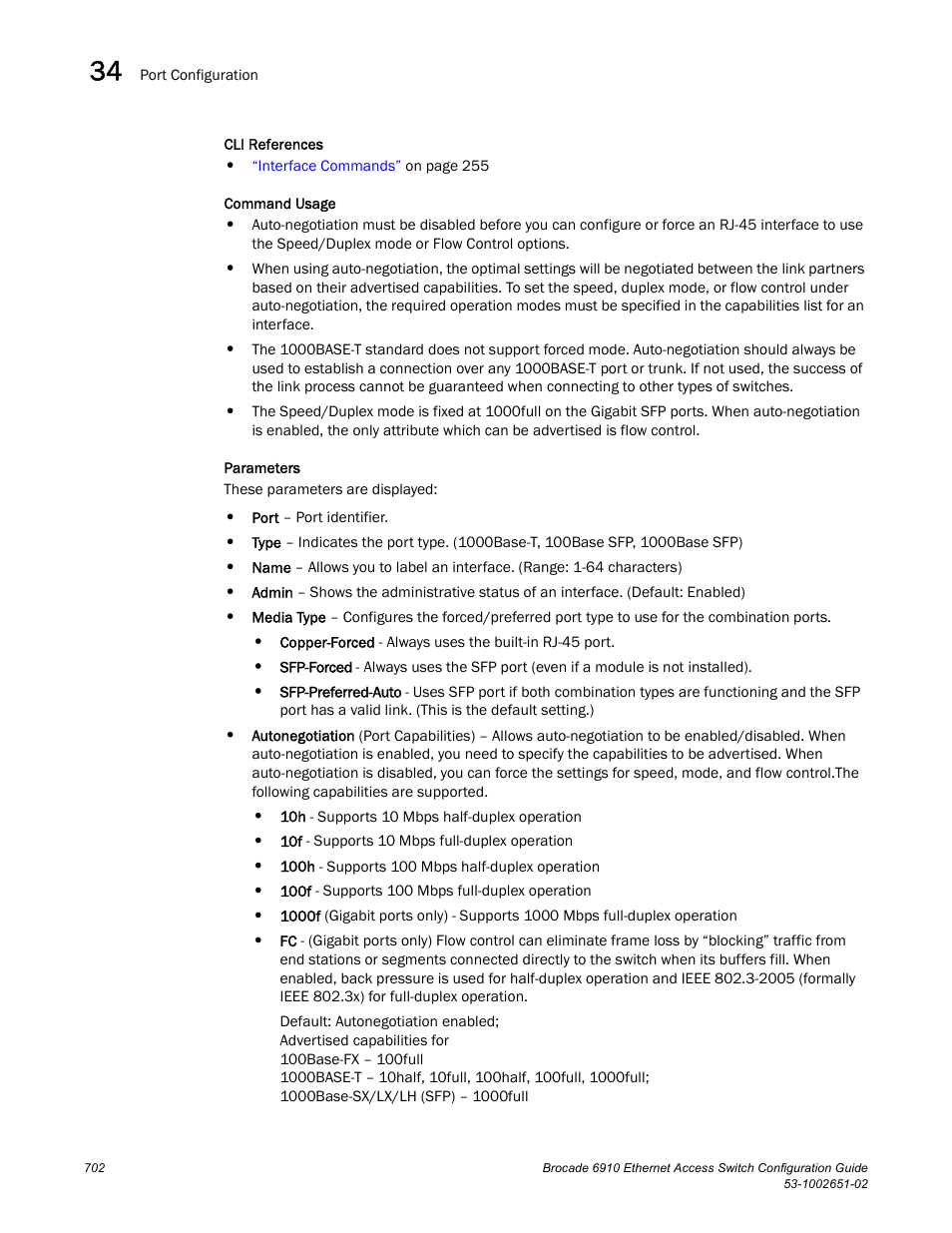 Brocade 6910 Ethernet Access Switch Configuration Guide (Supporting R2.2.0.0) User Manual | Page 758 / 1240