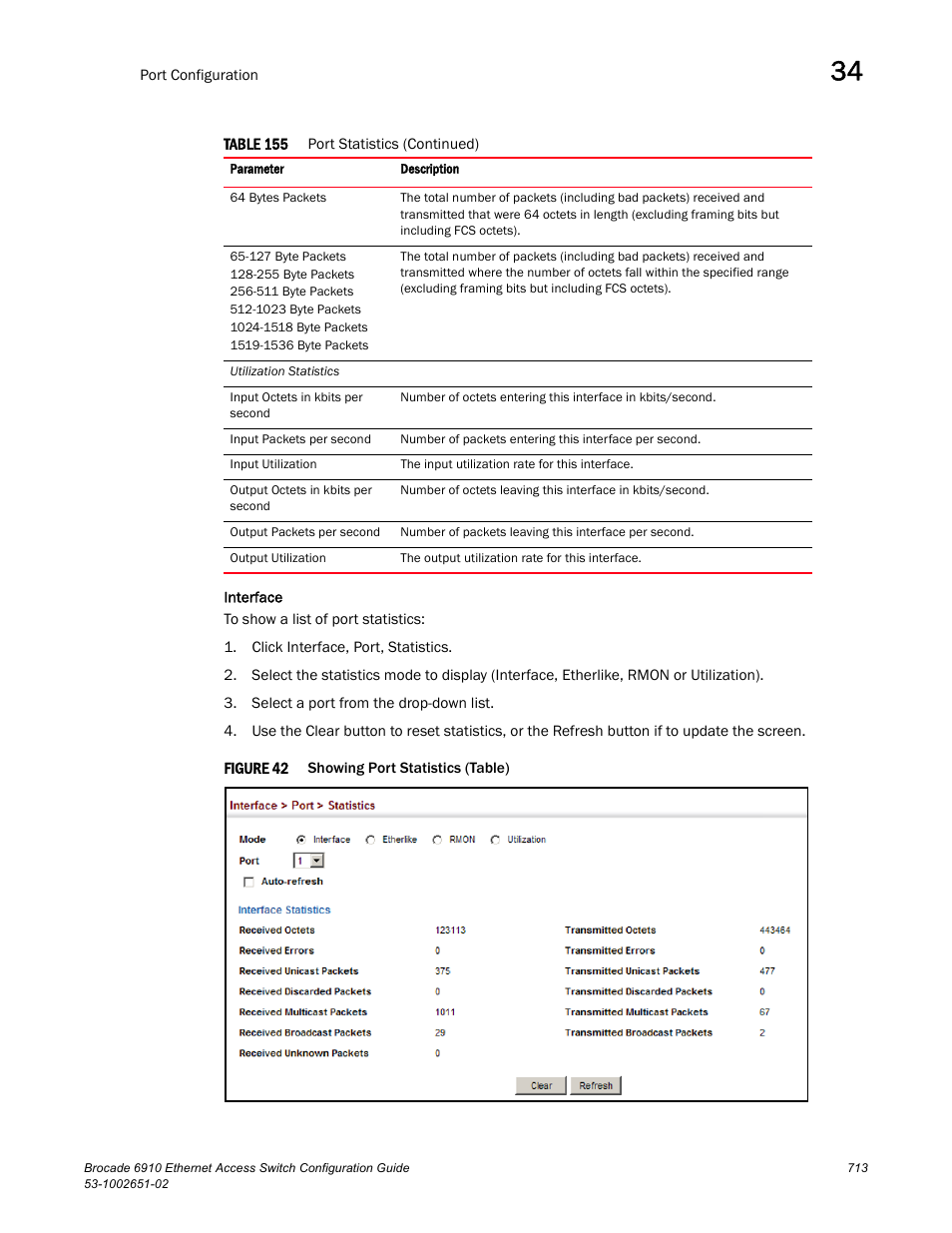 Figure 42 | Brocade 6910 Ethernet Access Switch Configuration Guide (Supporting R2.2.0.0) User Manual | Page 769 / 1240