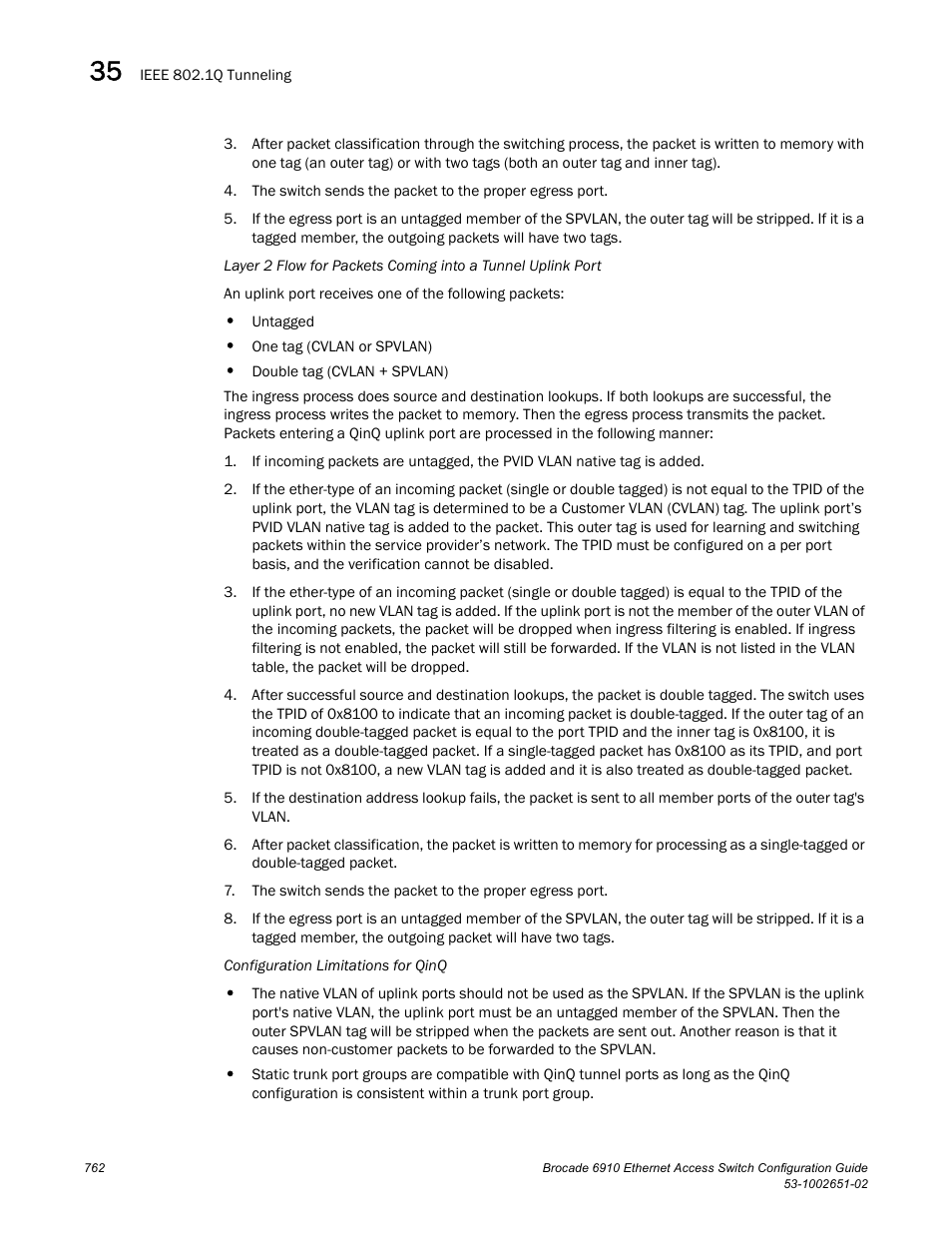 Brocade 6910 Ethernet Access Switch Configuration Guide (Supporting R2.2.0.0) User Manual | Page 818 / 1240