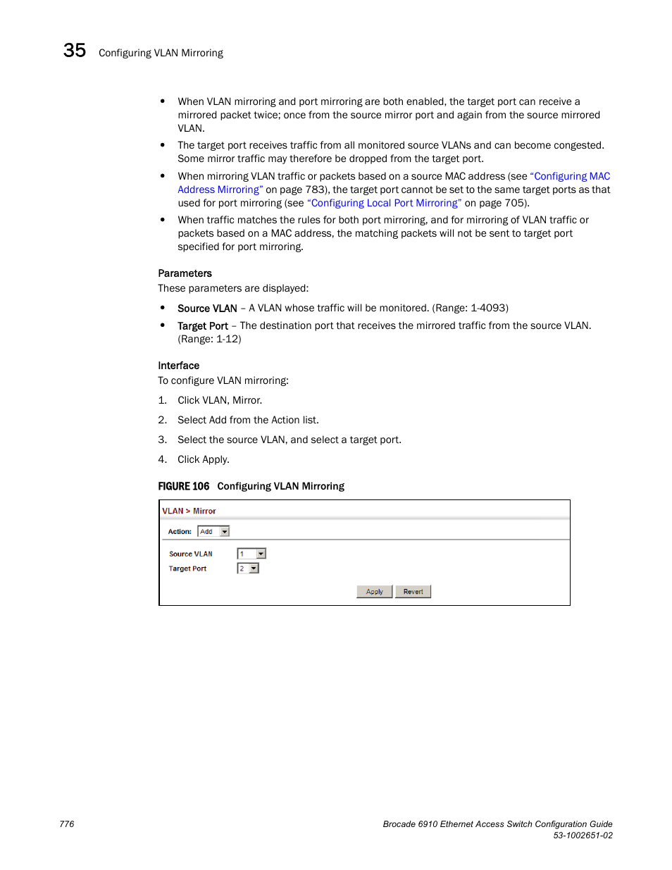 Figure 106 confi | Brocade 6910 Ethernet Access Switch Configuration Guide (Supporting R2.2.0.0) User Manual | Page 832 / 1240