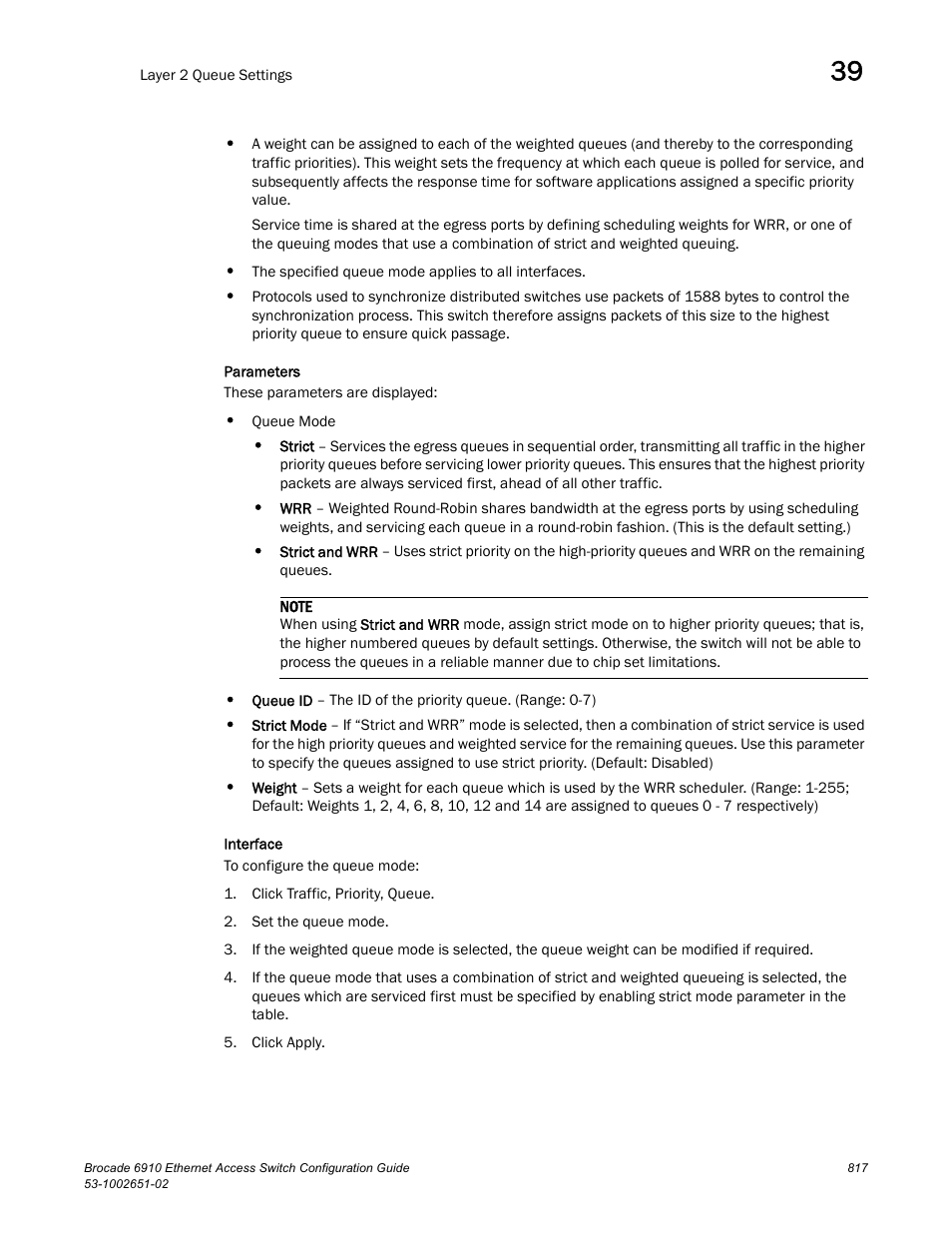 Brocade 6910 Ethernet Access Switch Configuration Guide (Supporting R2.2.0.0) User Manual | Page 873 / 1240