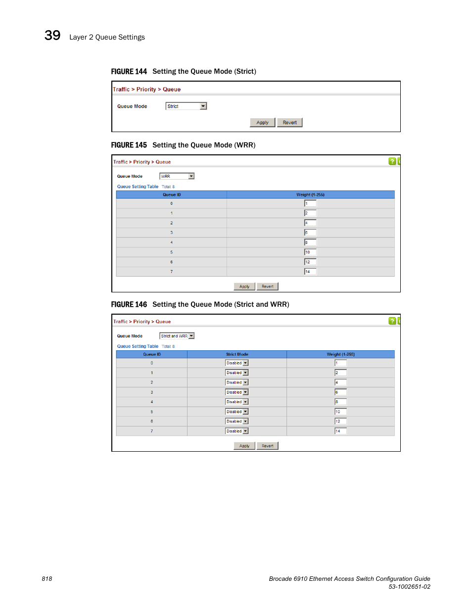 Figure 144 s, Figure 145 s, Figure 146 s | Brocade 6910 Ethernet Access Switch Configuration Guide (Supporting R2.2.0.0) User Manual | Page 874 / 1240