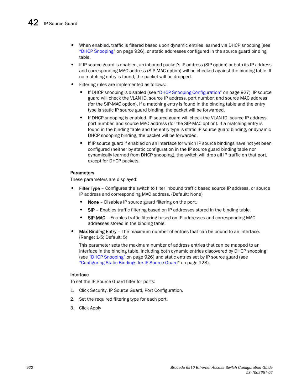 Brocade 6910 Ethernet Access Switch Configuration Guide (Supporting R2.2.0.0) User Manual | Page 978 / 1240