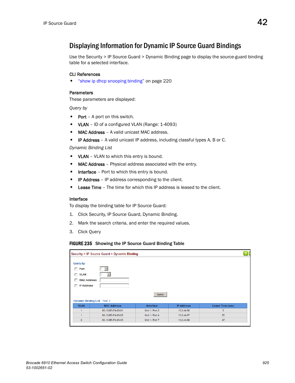 Figure 235 s | Brocade 6910 Ethernet Access Switch Configuration Guide (Supporting R2.2.0.0) User Manual | Page 981 / 1240