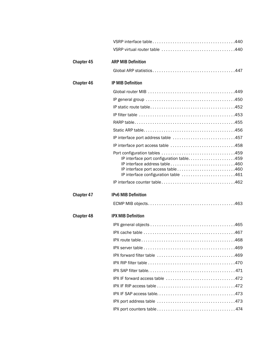 Brocade Unified IP MIB Reference (Supporting FastIron Releases 07.5.00 and 08.0.10) User Manual | Page 15 / 771