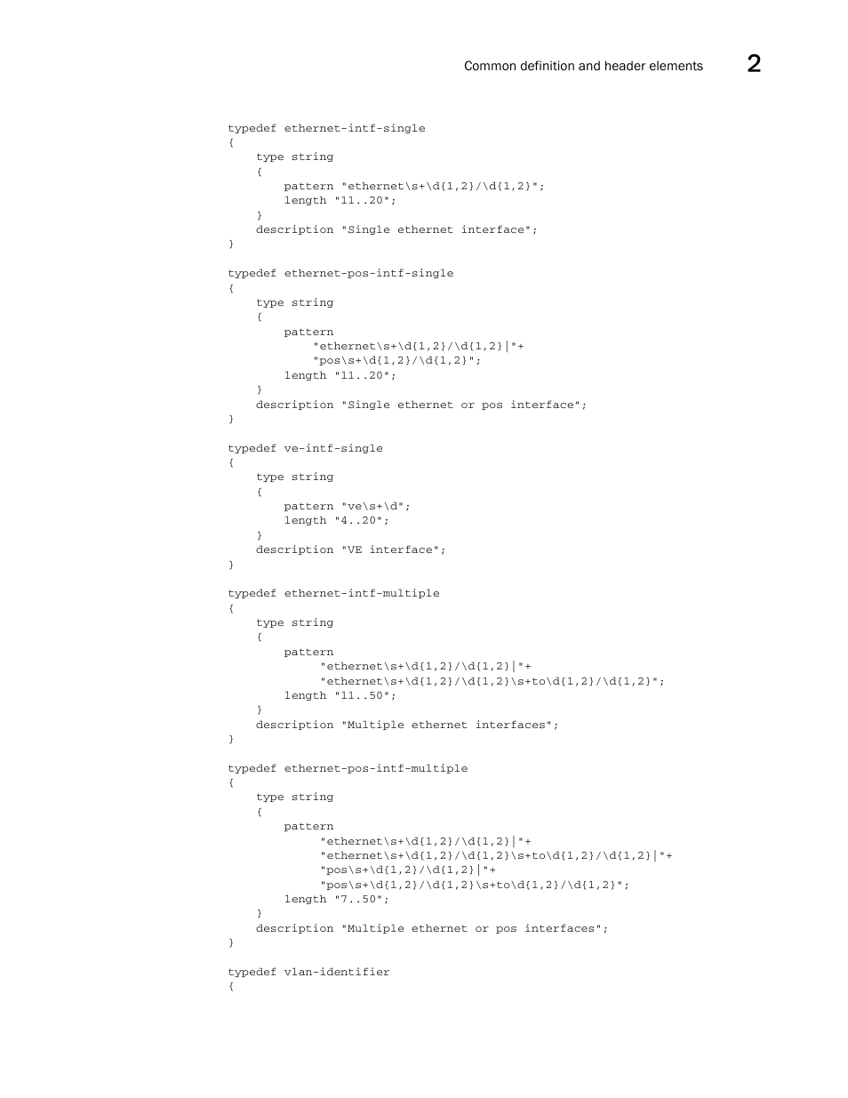 Brocade Multi-Service IronWare YANG Configuration Guide (Supporting R05.6.00) User Manual | Page 13 / 110