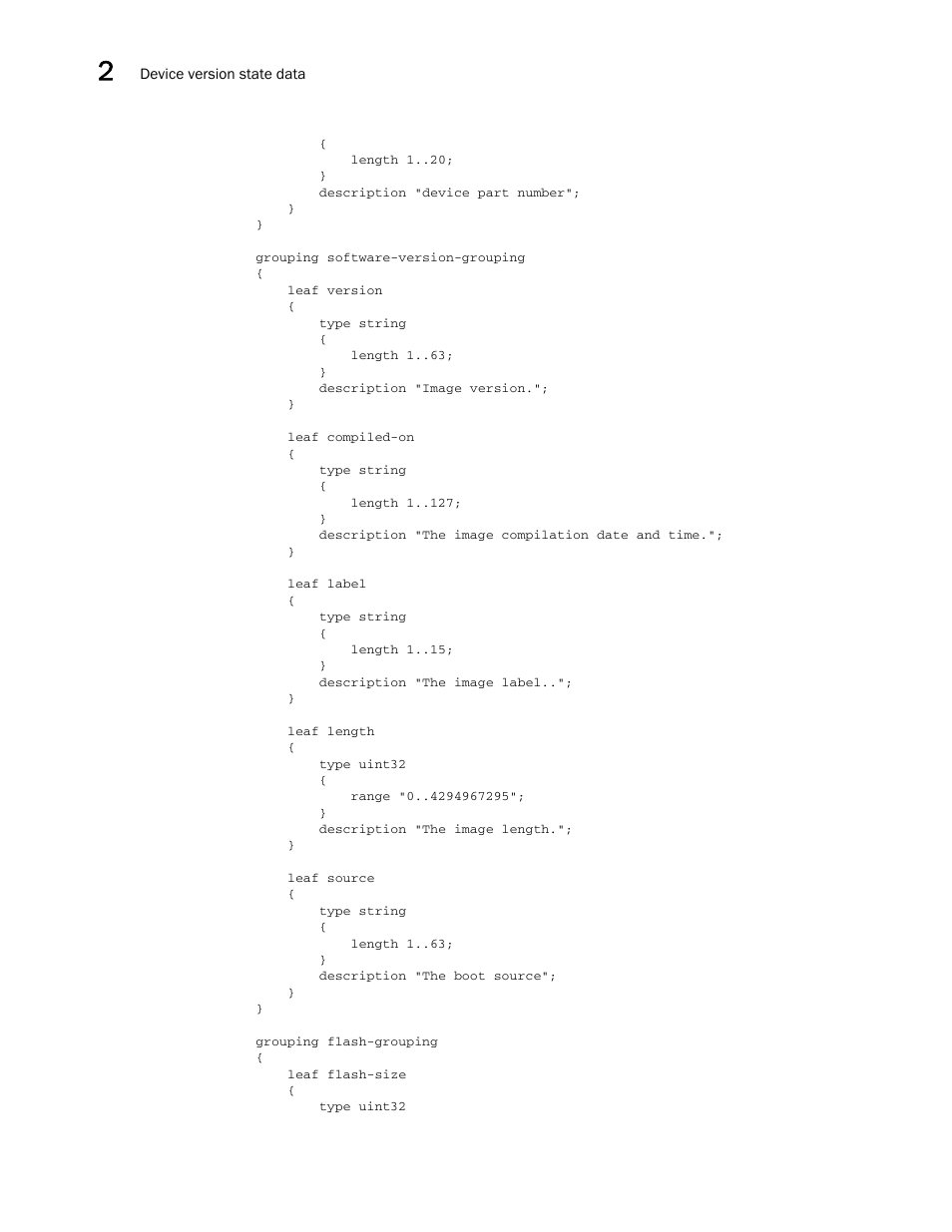 Brocade Multi-Service IronWare YANG Configuration Guide (Supporting R05.6.00) User Manual | Page 18 / 110