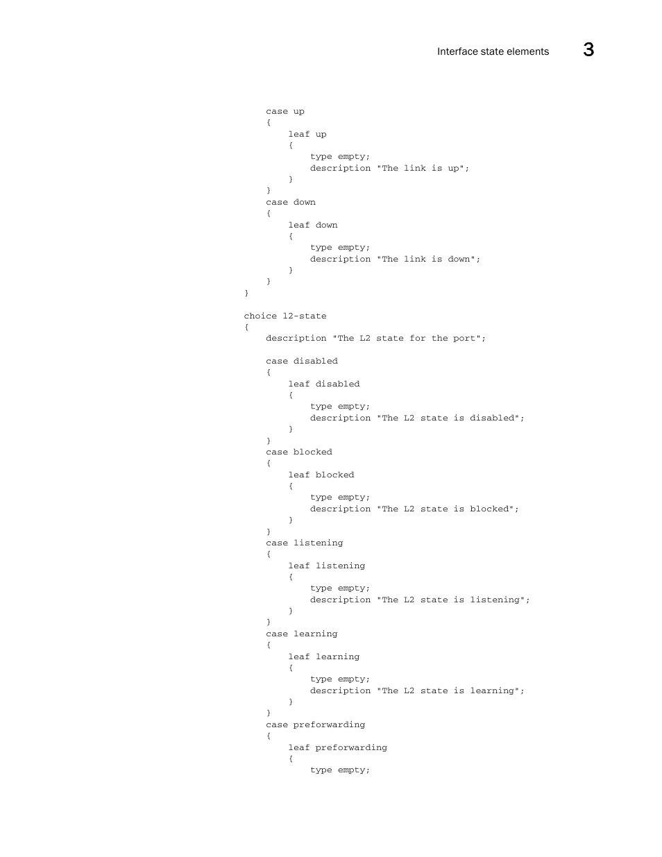 Brocade Multi-Service IronWare YANG Configuration Guide (Supporting R05.6.00) User Manual | Page 35 / 110
