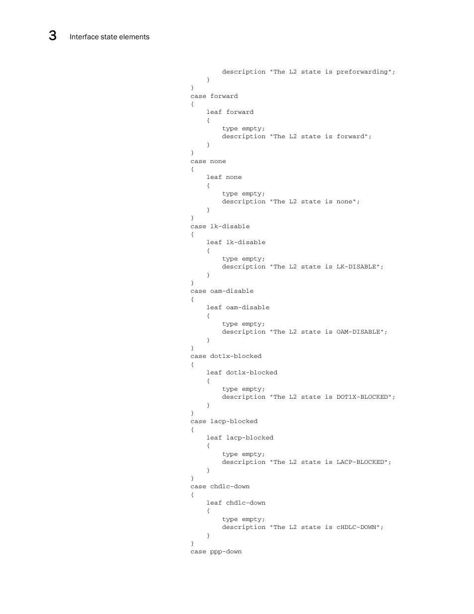 Brocade Multi-Service IronWare YANG Configuration Guide (Supporting R05.6.00) User Manual | Page 36 / 110