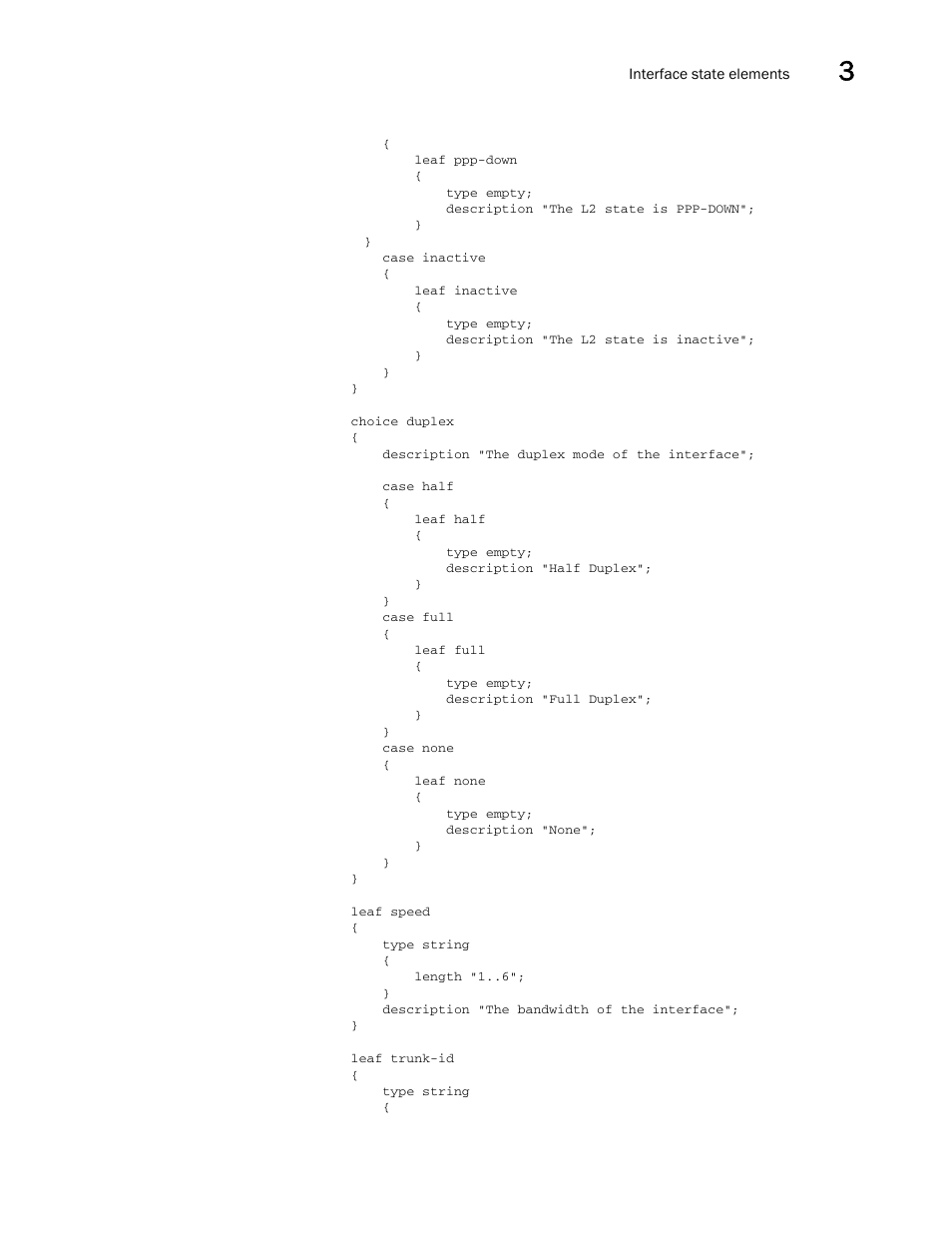 Brocade Multi-Service IronWare YANG Configuration Guide (Supporting R05.6.00) User Manual | Page 37 / 110