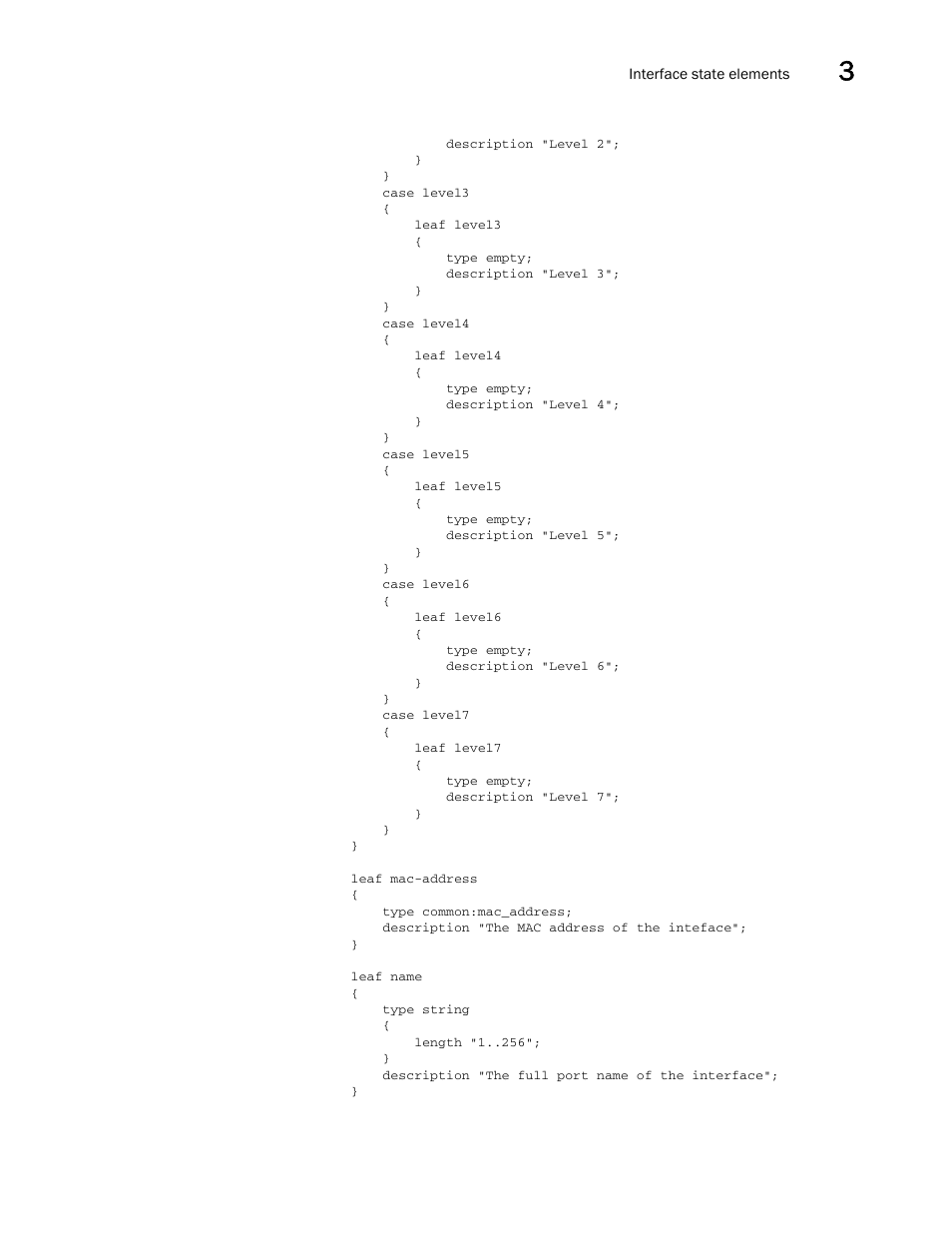 Brocade Multi-Service IronWare YANG Configuration Guide (Supporting R05.6.00) User Manual | Page 39 / 110