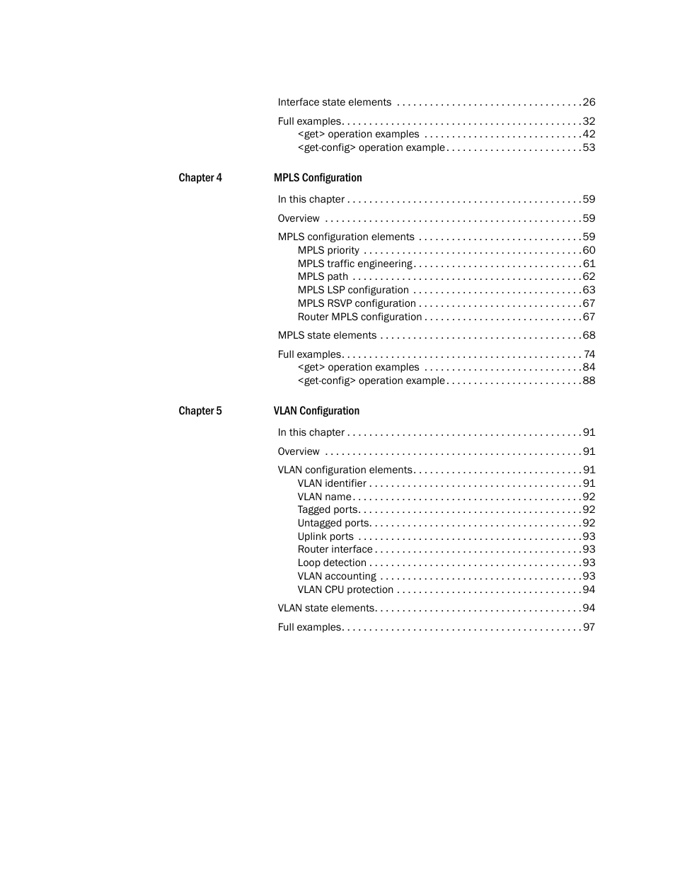 Brocade Multi-Service IronWare YANG Configuration Guide (Supporting R05.6.00) User Manual | Page 4 / 110