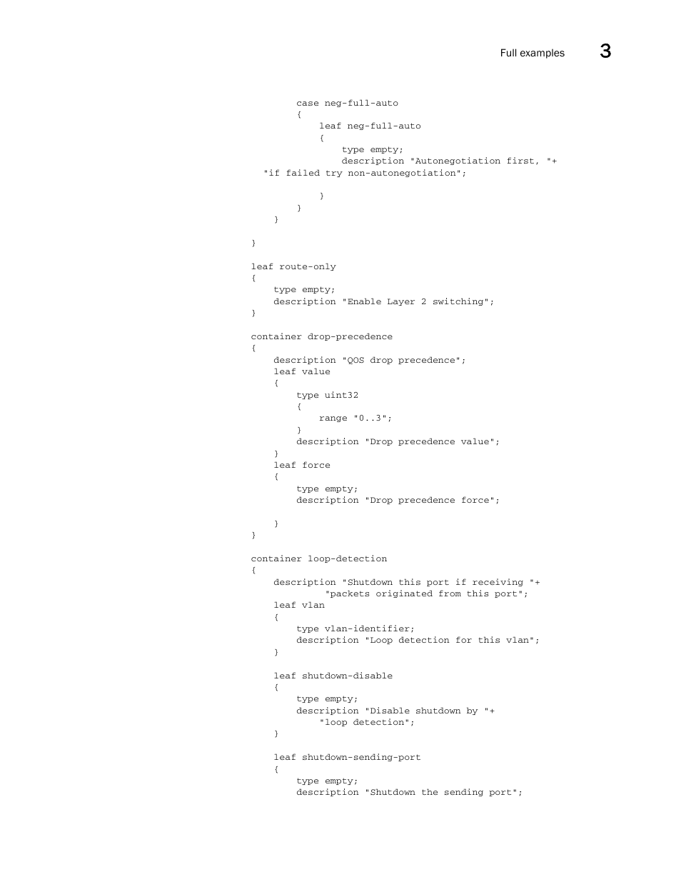 Brocade Multi-Service IronWare YANG Configuration Guide (Supporting R05.6.00) User Manual | Page 43 / 110