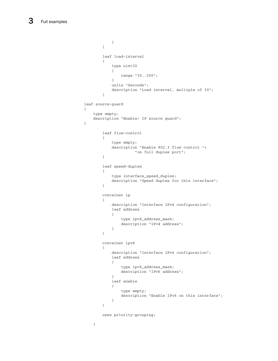 Brocade Multi-Service IronWare YANG Configuration Guide (Supporting R05.6.00) User Manual | Page 44 / 110