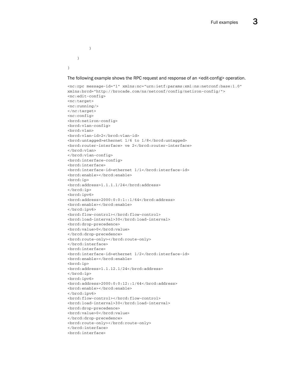 Brocade Multi-Service IronWare YANG Configuration Guide (Supporting R05.6.00) User Manual | Page 45 / 110