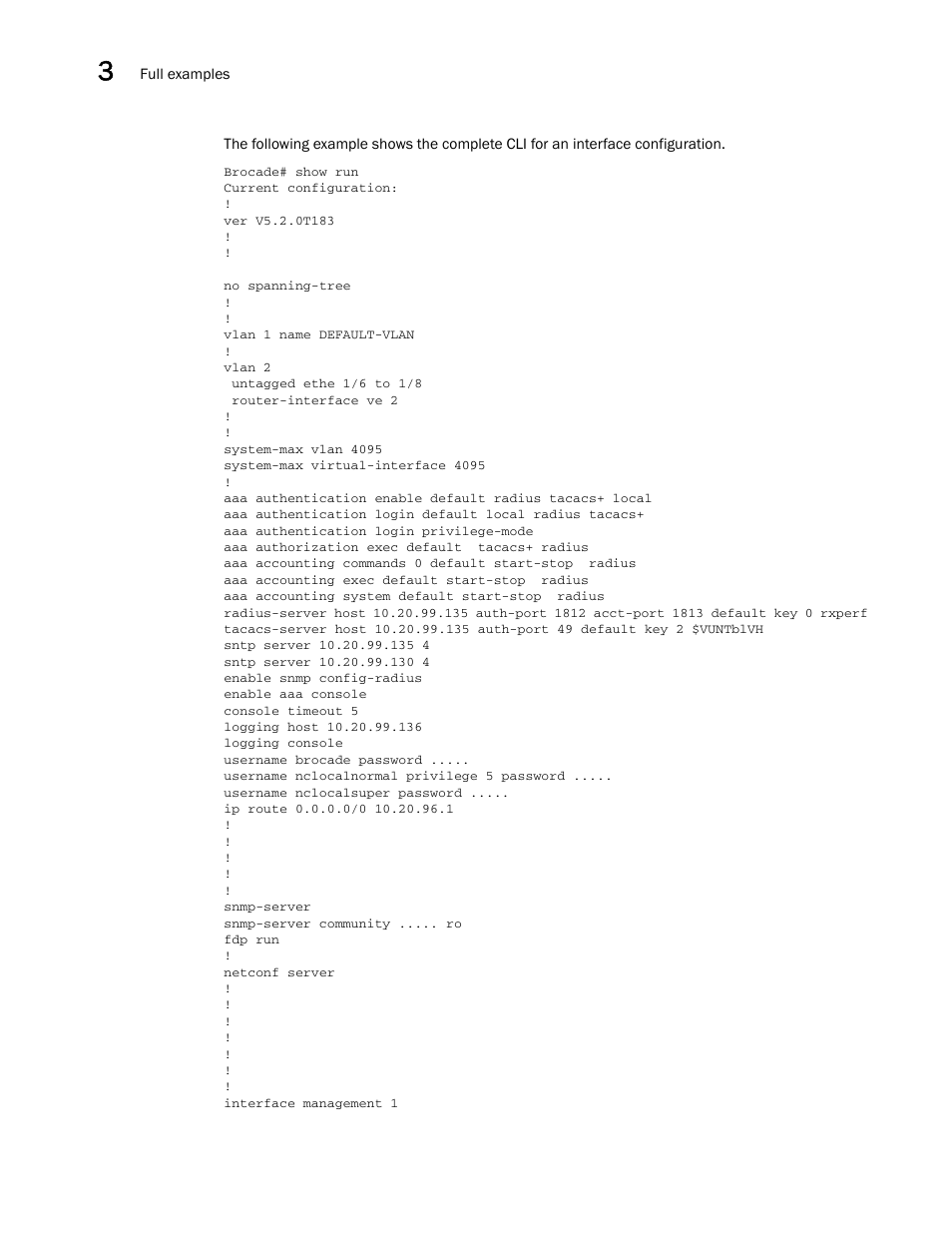 Brocade Multi-Service IronWare YANG Configuration Guide (Supporting R05.6.00) User Manual | Page 48 / 110