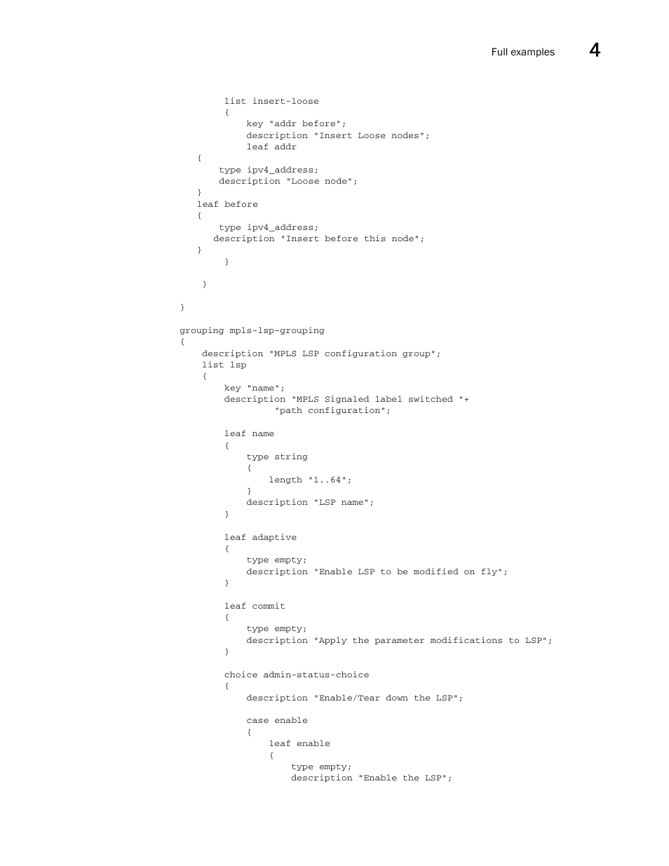 Brocade Multi-Service IronWare YANG Configuration Guide (Supporting R05.6.00) User Manual | Page 85 / 110