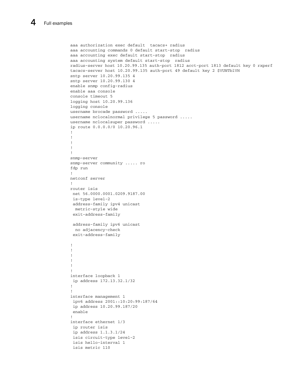 Brocade Multi-Service IronWare YANG Configuration Guide (Supporting R05.6.00) User Manual | Page 90 / 110