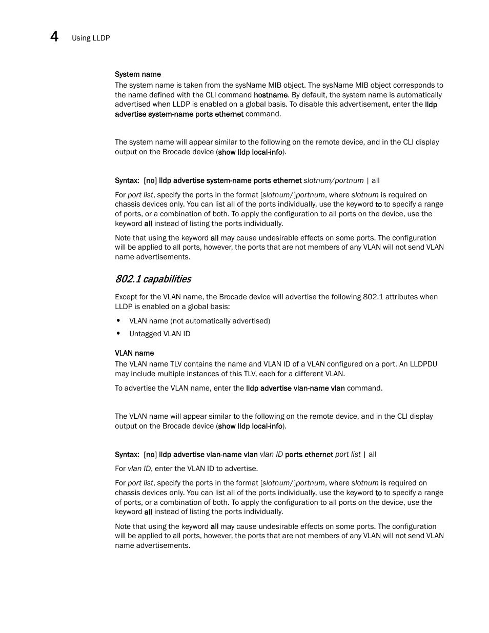 1 capabilities | Brocade Multi-Service IronWare Switching Configuration Guide (Supporting R05.6.00) User Manual | Page 128 / 984