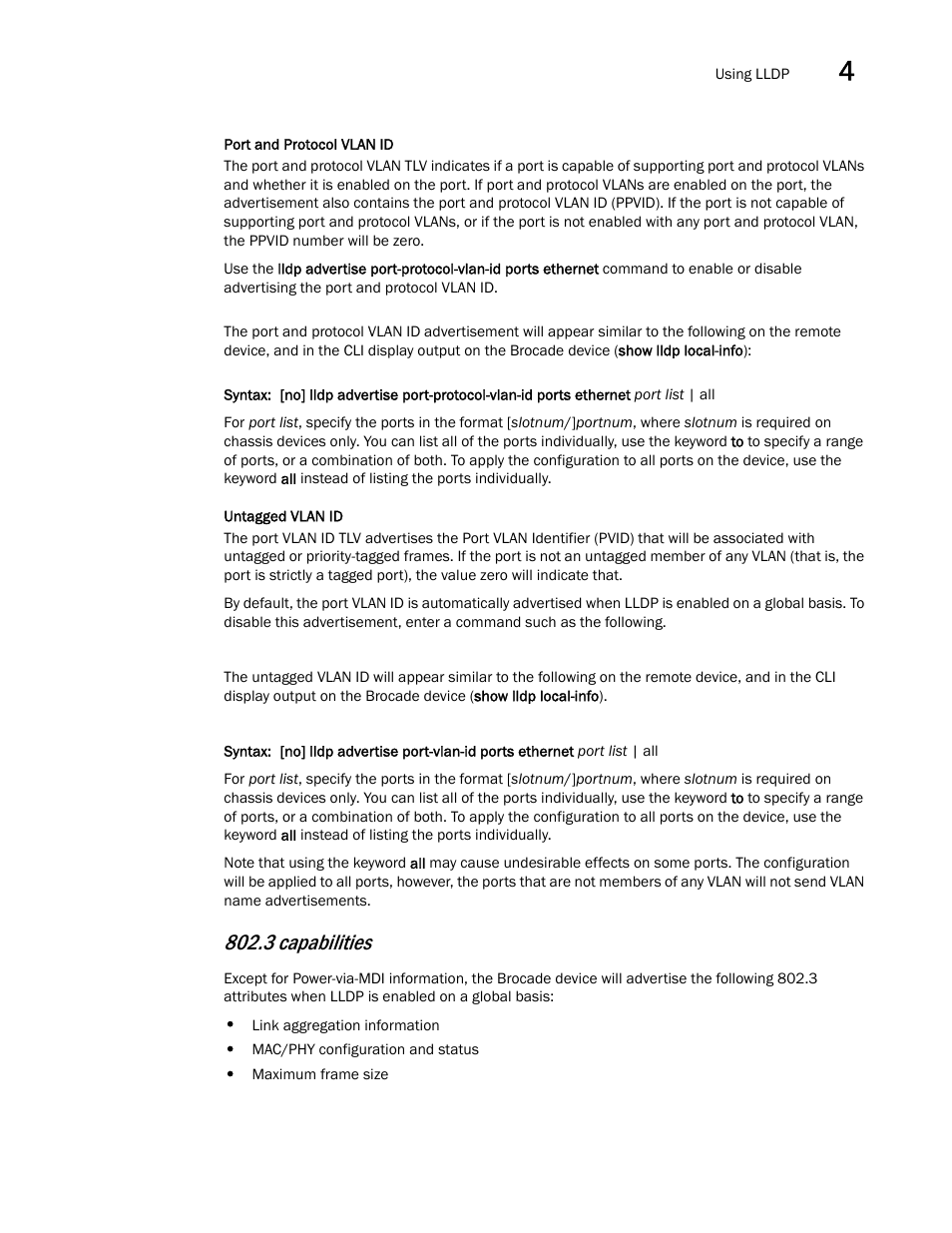 3 capabilities | Brocade Multi-Service IronWare Switching Configuration Guide (Supporting R05.6.00) User Manual | Page 129 / 984