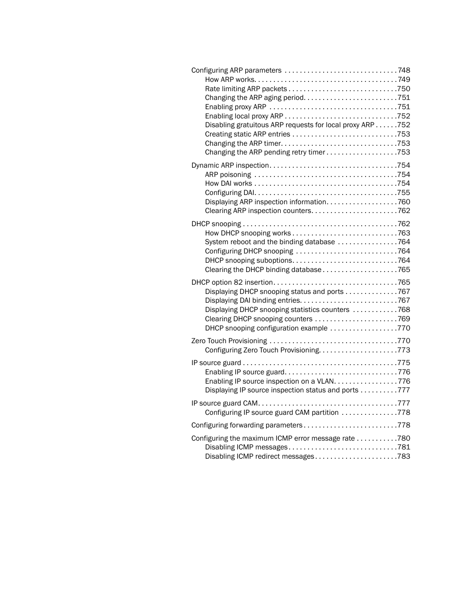 Brocade Multi-Service IronWare Switching Configuration Guide (Supporting R05.6.00) User Manual | Page 19 / 984