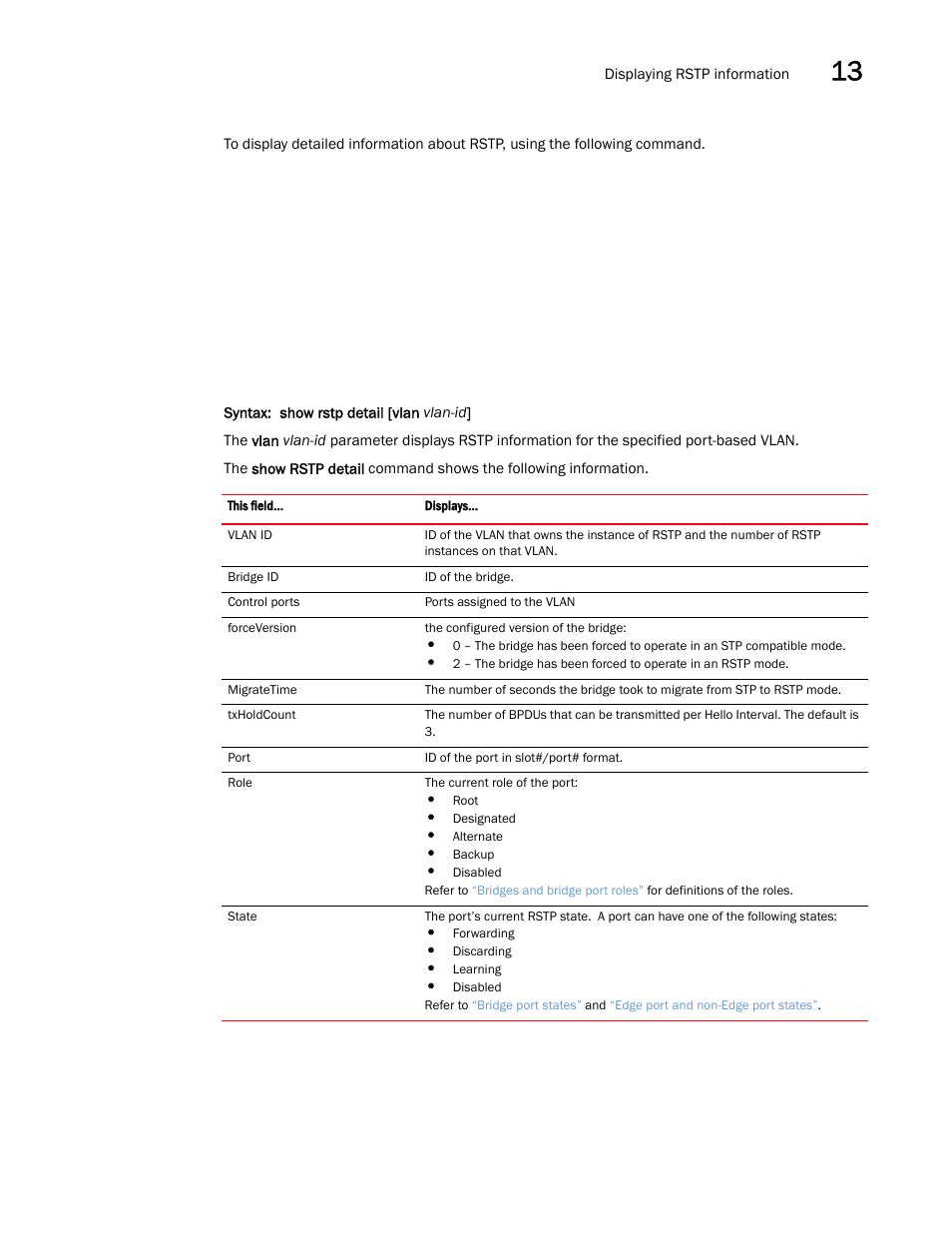 Brocade Multi-Service IronWare Switching Configuration Guide (Supporting R05.6.00) User Manual | Page 471 / 984