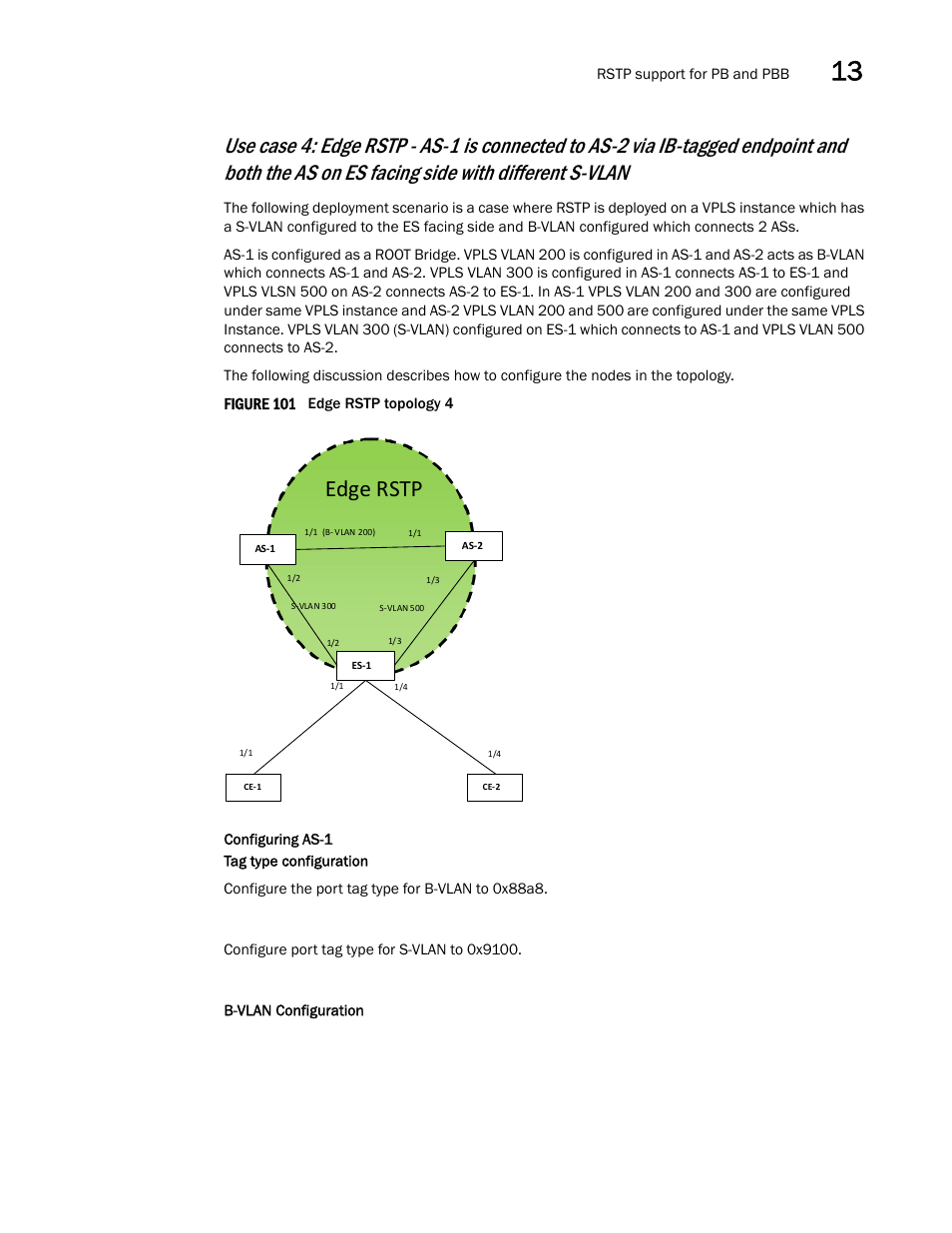 Edge rstp | Brocade Multi-Service IronWare Switching Configuration Guide (Supporting R05.6.00) User Manual | Page 487 / 984