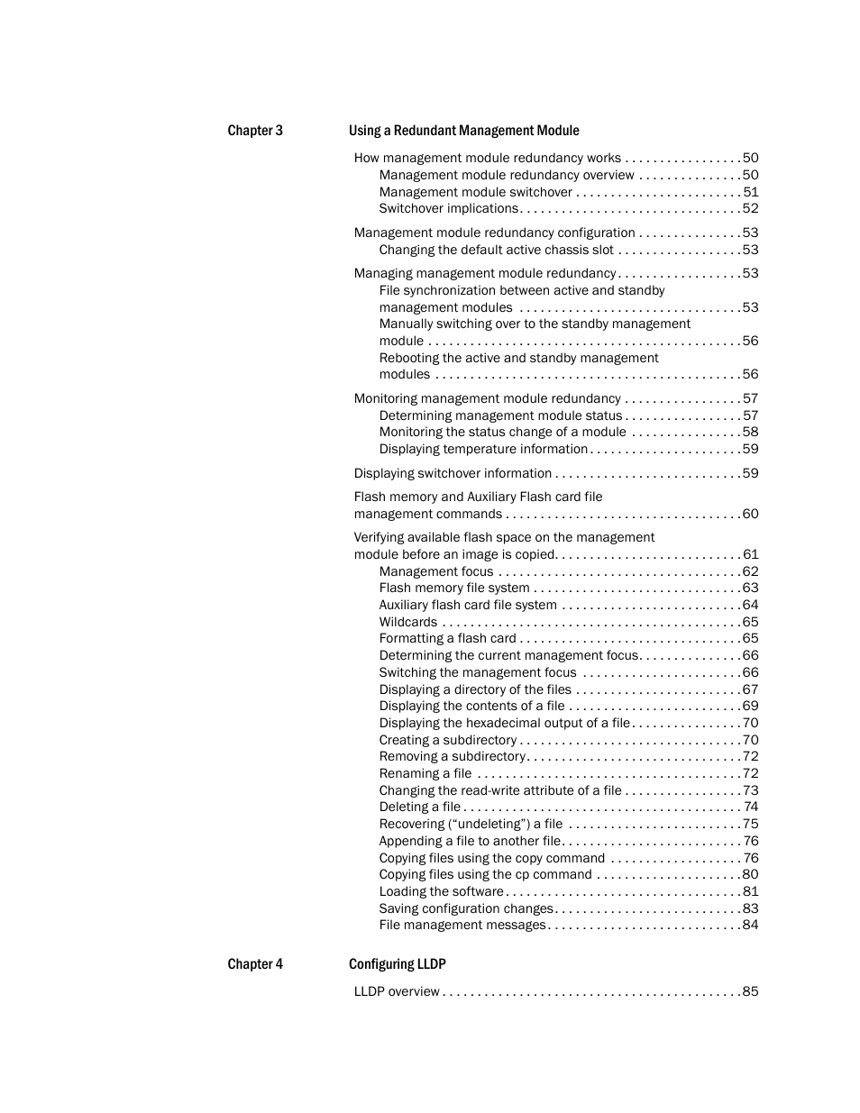 Brocade Multi-Service IronWare Switching Configuration Guide (Supporting R05.6.00) User Manual | Page 5 / 984