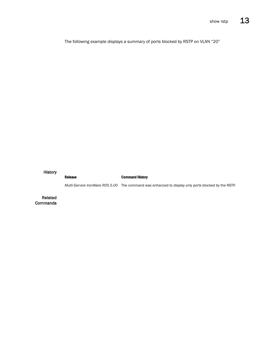 Brocade Multi-Service IronWare Switching Configuration Guide (Supporting R05.6.00) User Manual | Page 501 / 984