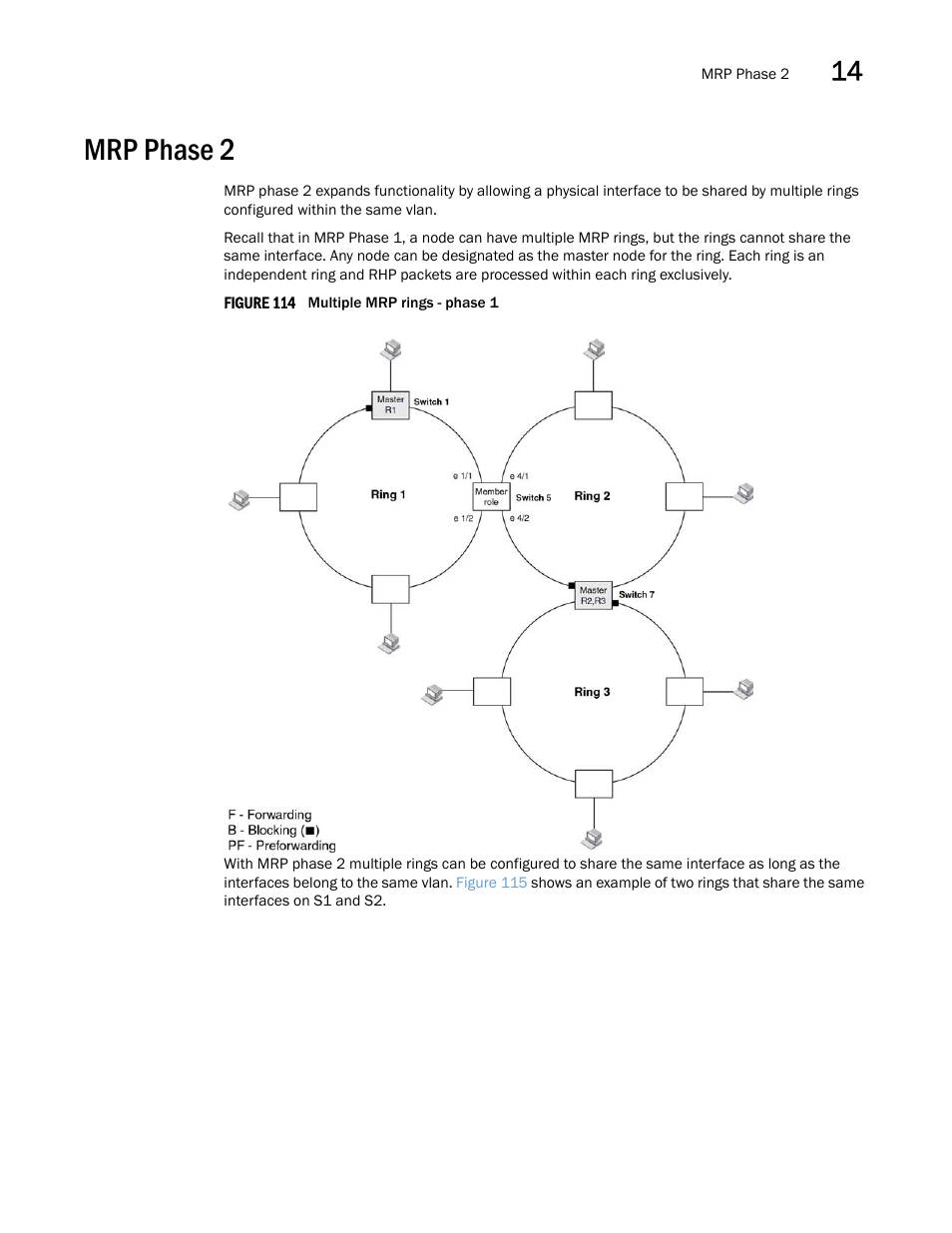 Mrp phase 2 | Brocade Multi-Service IronWare Switching Configuration Guide (Supporting R05.6.00) User Manual | Page 519 / 984