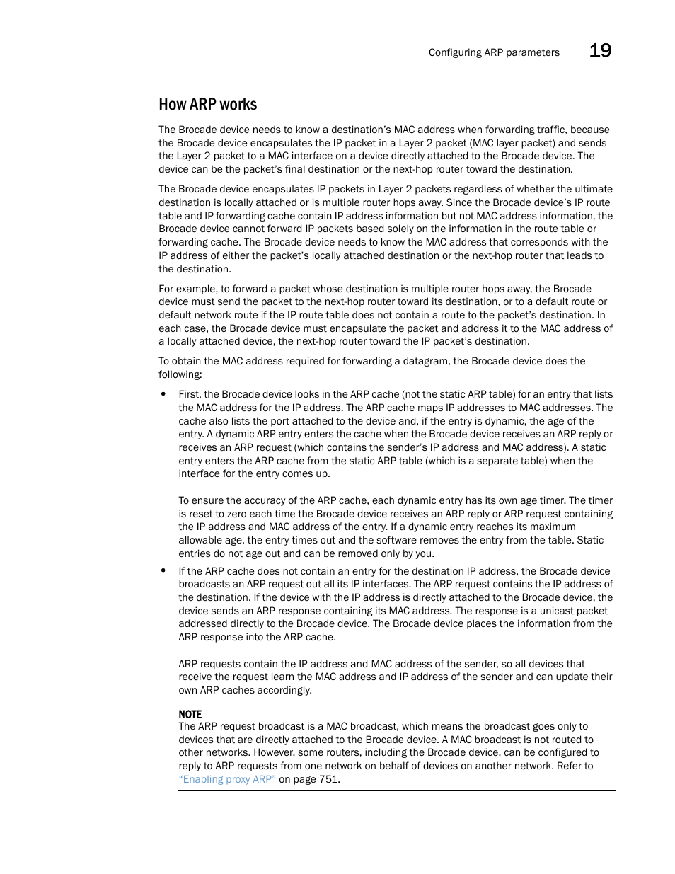 How arp works | Brocade Multi-Service IronWare Switching Configuration Guide (Supporting R05.6.00) User Manual | Page 779 / 984