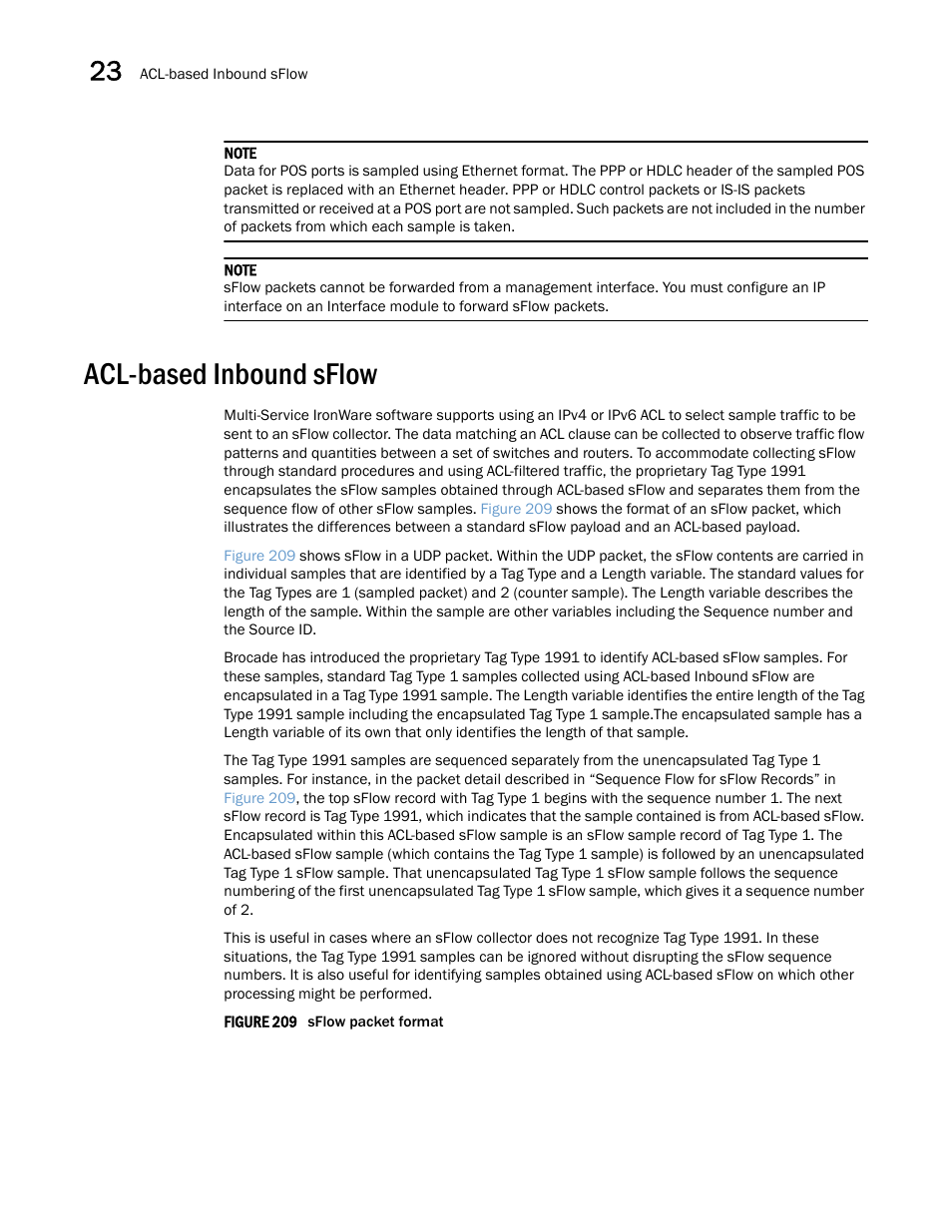 Acl-based inbound sflow | Brocade Multi-Service IronWare Switching Configuration Guide (Supporting R05.6.00) User Manual | Page 928 / 984