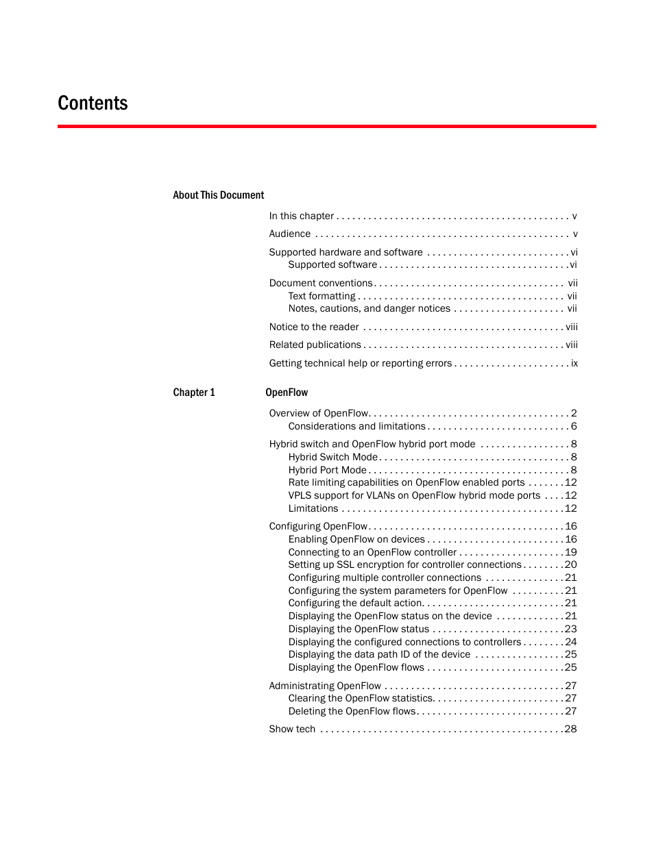 Brocade Multi-Service IronWare Software Defined Networking (SDN) Configuration Guide (Supporting R05.6.00) User Manual | Page 3 / 44